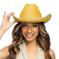 Cowboyhoed Charly Goud - Fout Feest - Volwassenen 