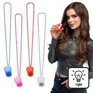 Shotglas Ketting met Licht - 18+ Drink Glas - LED Assorti