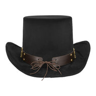 Steampunk Hoed - Bulletpunk Zwart - Sciencefiction - Volwassenen