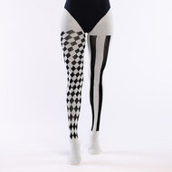 Halloween Panty - Jester - Zwart-Wit