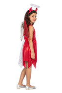Jurk Engel-Duivel - Wit-Rood - Halloween - Meisjes