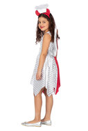 Jurk Engel-Duivel - Wit-Rood - Halloween - Meisjes