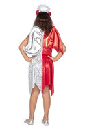 Jurk Engel-Duivel - Wit-Rood - Halloween - Meisjes
