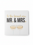Wenskaart Daisy XL - New MR & MRS - met Envelop