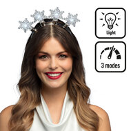 LED Diadeem Snowflake - Volwassenen