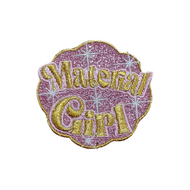 Embleem Oeteldonk - Material Girl -  Goud Roze 