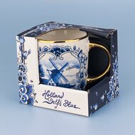 Souvenir Mok - Beker - Delftsblauw Goud