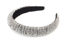 Haarband Glitter Steentjes - Zilver