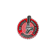 Embleem Oeteldonk - Nie Lulle Moar Vulle - Rood-Wit