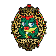 Rugembleem Oeteldonk - Panter - Met Strik