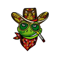 Embleem Oeteldonk - Kikker Cowboy
