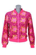 Paillettenjasje Flower Roze - Glitter en Glamour - Dames