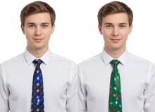 Stropdas Kerst -  Met Lichtjes - Assorti