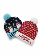 Kerstmuts Met Lichtjes - Assorti