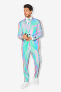 Opposuits - Carnavalskleding Heren -  Reflective Perfective 3-delig