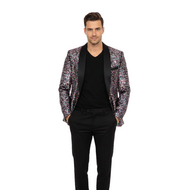 Pailletten Colbert - Multicolor - Heren