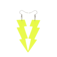 Oorbellen - Flash - Neon Geel