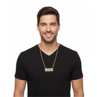 Ketting Bier Goud - Oktoberfest - Jaren 80 Disco - Foute Party