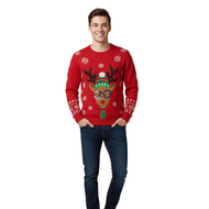 Foute Kersttrui Rudolf Led