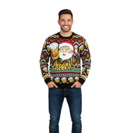 Foute Kersttrui Santa Cheers 