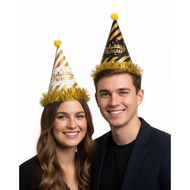 Gelukkig Nieuwjaar Feesthoedje - Assorti 