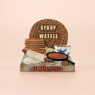 Koelkastmagneet - Magneet Polystone 3D - Stroopwafels