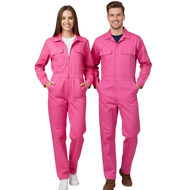 Overall Roze - Jumpsuit Polyester Katoen - Volwassenen