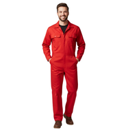 Overall Rood - Jumpsuit Polyester Katoen - Volwassenen