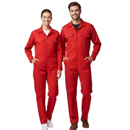 Overall Rood - Jumpsuit Polyester Katoen - Volwassenen