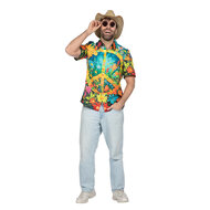 Hippie Blouse - Peace En Bloemen - Heren