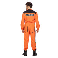 Inmate Kostuum - Overall Oranje - Prisoner Kostuum - Heren