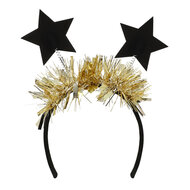 Diadeem Shine - Happy new Year - Goud-Zwart