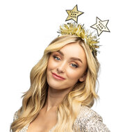 Diadeem Shine - Happy new Year - Goud-Zwart