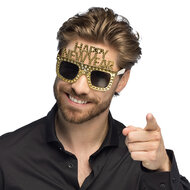 Partybril Bling Bling - Happy New Year - Goud