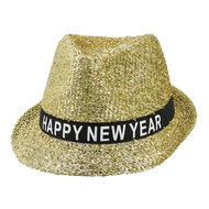 Hoed Sparkling - Happy New Year - Goud