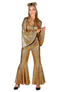 Catsuit Dazzling Star Goud - Jaren 80 &amp; 90 - Dames