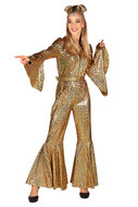 Catsuit Dazzling Star Goud - Jaren 80 &amp; 90 - Dames