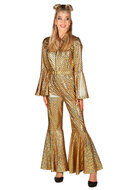 Catsuit Dazzling Star Goud - Jaren 80 &amp; 90 - Dames