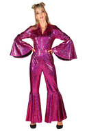 Catsuit Dazzling Star Roze - Jaren 80 &amp; 90 - Da