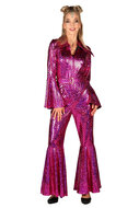 Catsuit Dazzling Star Roze - Jaren 80 &amp; 90 - Da