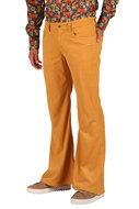 Hippie Flared Ribcord Broek Okergeel - Flower Power Jaren 60 &amp; 70 - Heren