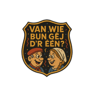 Embleem Huusse - Strijkembleem - Van Wie Bun Gej Dr Een