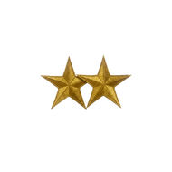 Embleem Huusse - Strijkembleem - Sterren Goud - Set van 2