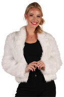 Bontjasje Wit - Zachte Pluche Jas - Dames