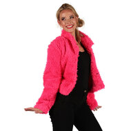 Bontjasje Roze - Zachte Pluche Jas - Dames