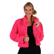 Bontjasje Roze - Zachte Pluche Jas - Dames