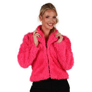 Bontjasje Roze - Zachte Pluche Jas - Dames