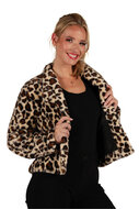Bontjasje Panter - Zachte Pluche Jas - Dames