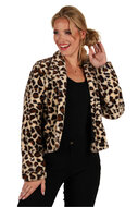Bontjasje Panter - Zachte Pluche Jas - Dames