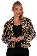 Bontjasje Panter - Zachte Pluche Jas - Dames